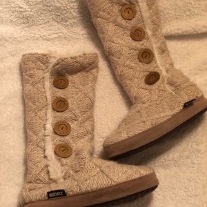 Muk luk tall slipper boots